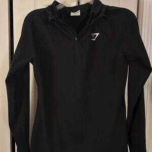 Gymshark Black quarter zip